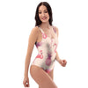 Pineapple Flamingo Print One Piece Swimsuite-grizzshop