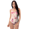 Pineapple Flamingo Print One Piece Swimsuite-grizzshop