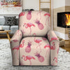 Pineapple Flamingo Print Recliner Cover-grizzshop