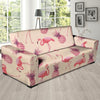 Pineapple Flamingo Print Sofa Cover-grizzshop