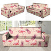 Pineapple Flamingo Print Sofa Cover-grizzshop