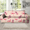 Pineapple Flamingo Print Sofa Cover-grizzshop