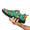 Pineapple Hawaii Tropical Print Pattern Black Sneaker-grizzshop