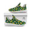 Pineapple Hawaiian Lime Print Pattern White Athletic Shoes-grizzshop