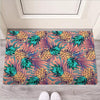 Pineapple Hawaiian Print Door Mat-grizzshop