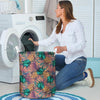 Pineapple Hawaiian Print Laundry Basket-grizzshop