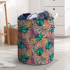 Pineapple Hawaiian Print Laundry Basket-grizzshop