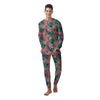 Pineapple Hawaiian Print Men's Pajamas-grizzshop