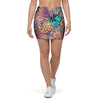 Pineapple Hawaiian Print Mini Skirt-grizzshop