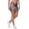 Pineapple Hawaiian Print Mini Skirt-grizzshop