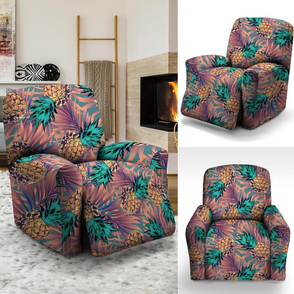 Pineapple Hawaiian Print Recliner Cover-grizzshop