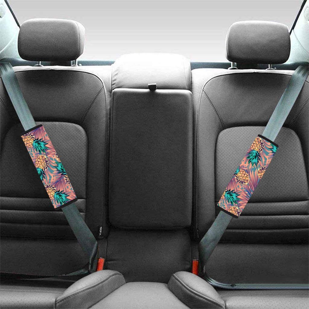 Pineapple Hawaiian Print Seat Belt Cover-grizzshop