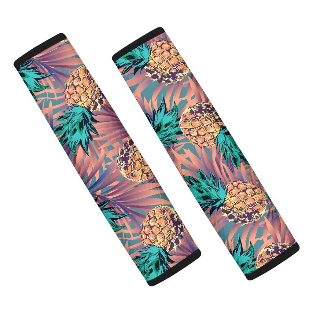 Pineapple Hawaiian Print Seat Belt Cover-grizzshop