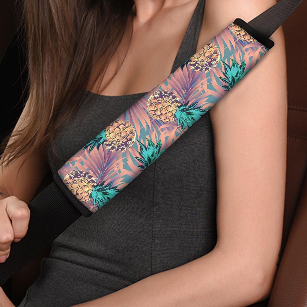 Pineapple Hawaiian Print Seat Belt Cover-grizzshop