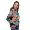 Pineapple Hawaiian Print Women's Hoodie-grizzshop