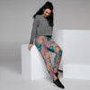 Pineapple Hawaiian Print Women's Joggers-grizzshop