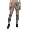 Pineapple Hawaiian Print Women's Leggings-grizzshop