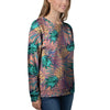 Pineapple Hawaiian Print Women's Sweatshirt-grizzshop