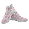 Pineapple Pastel Pink Print Pattern White Athletic Shoes-grizzshop