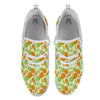 Pineapple Pastel Yellow Print Pattern White Athletic Shoes-grizzshop