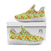 Pineapple Pastel Yellow Print Pattern White Athletic Shoes-grizzshop