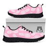 Pineapple Pink Print Pattern Black Sneaker-grizzshop