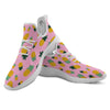 Pineapple Pixel Print Pattern White Athletic Shoes-grizzshop