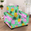 Pineapple Print Armchair Cover-grizzshop