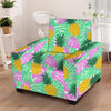 Pineapple Print Armchair Cover-grizzshop