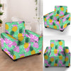 Pineapple Print Armchair Cover-grizzshop