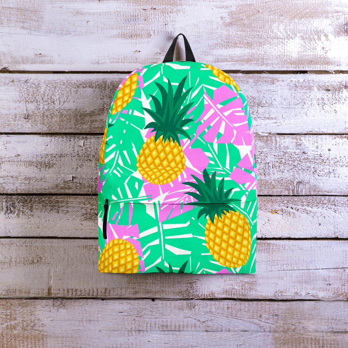 Pineapple Print Backpack-grizzshop