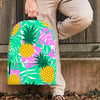 Pineapple Print Backpack-grizzshop