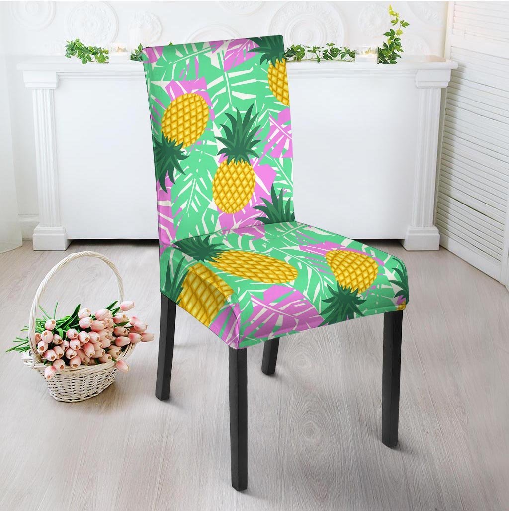 Pineapple Print Chair Cover-grizzshop