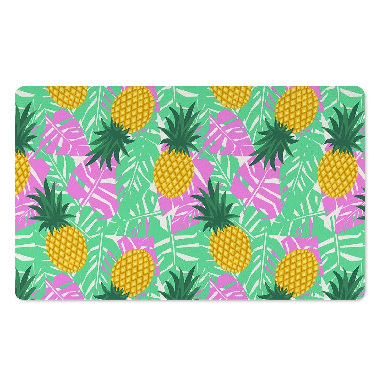 Pineapple Print Door Mat-grizzshop