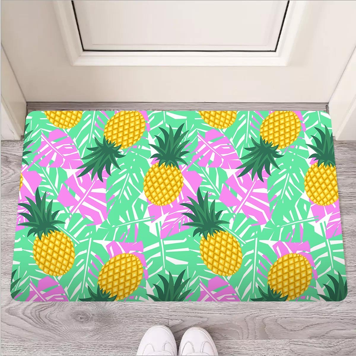 Pineapple Print Door Mat-grizzshop