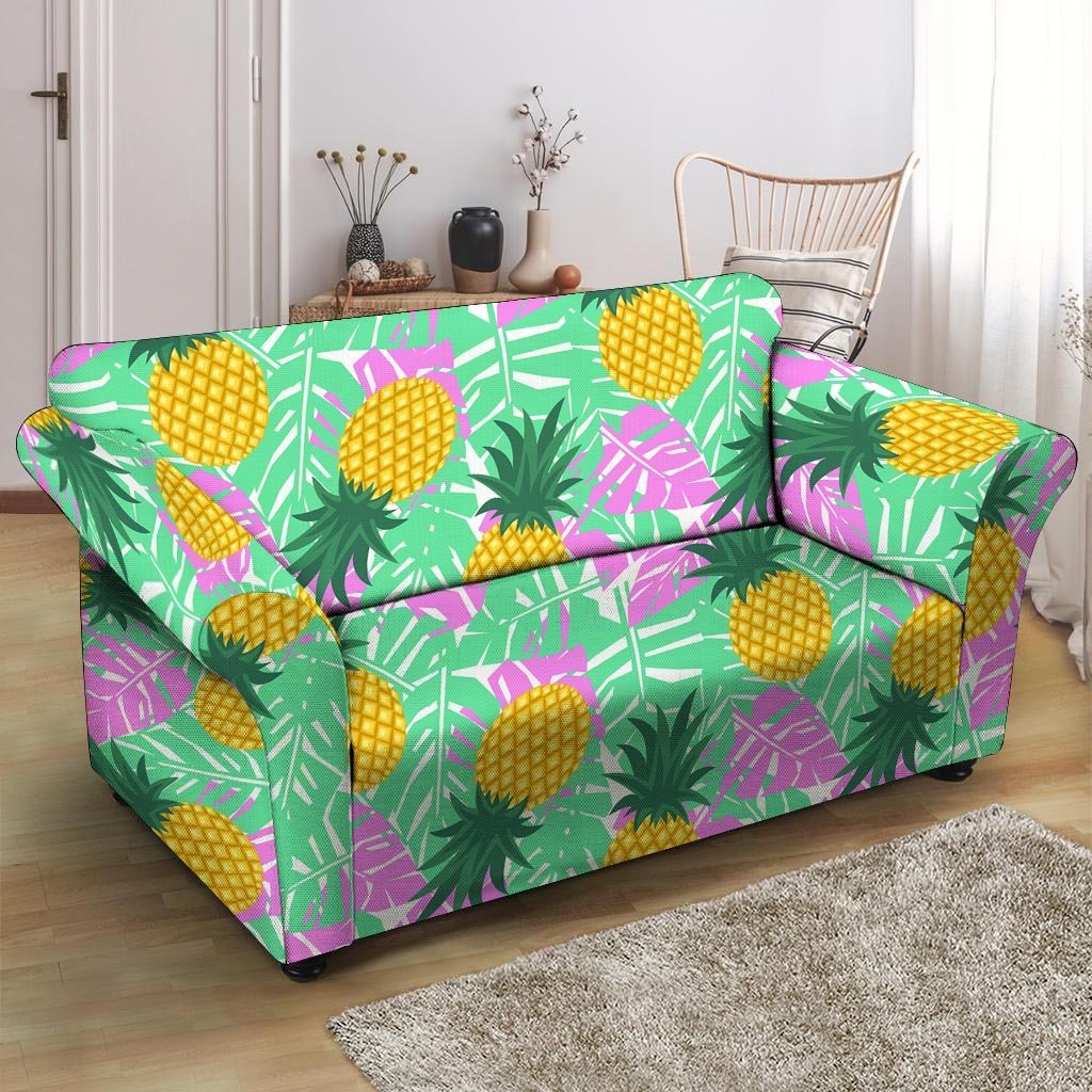 Pineapple Print Loveseat Cover-grizzshop