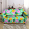 Pineapple Print Loveseat Cover-grizzshop