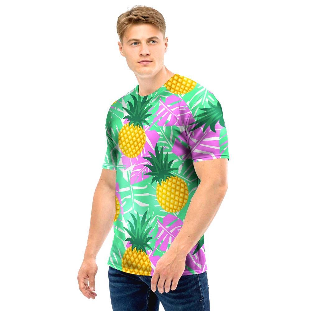 Pineapple Print Men T Shirt-grizzshop