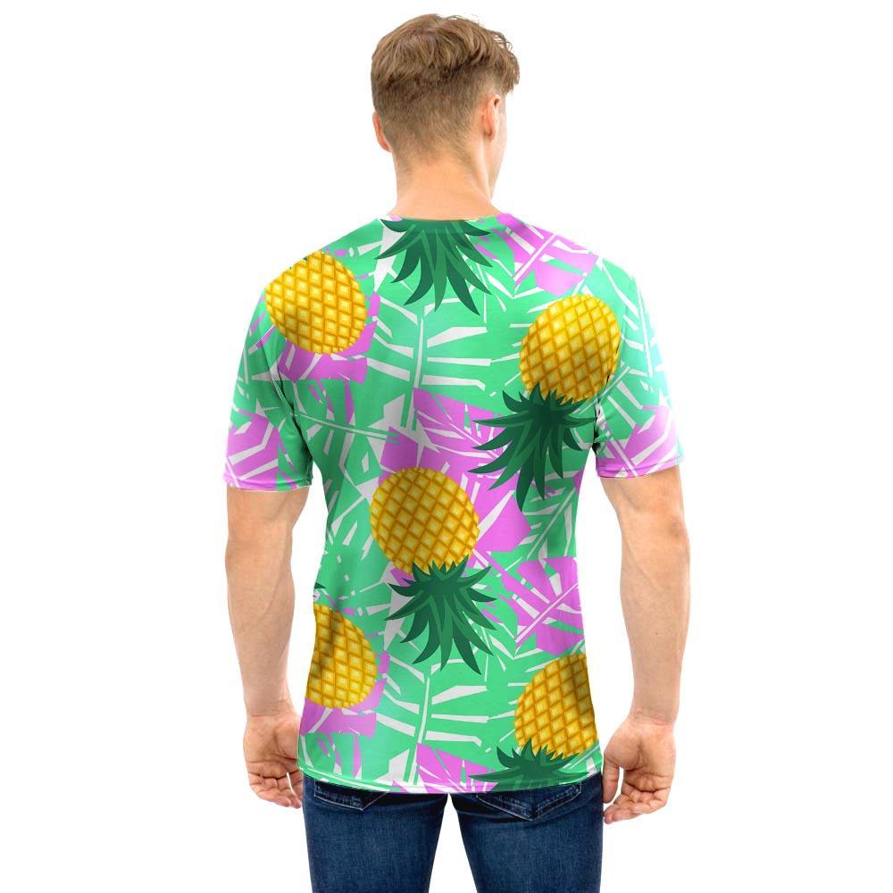 Pineapple Print Men T Shirt-grizzshop