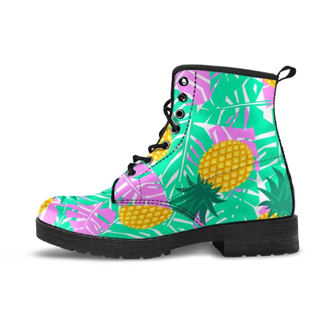 Pineapple Print Men's Boots-grizzshop