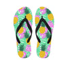 Pineapple Print Men's Flip Flops-grizzshop