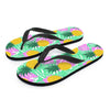 Pineapple Print Men's Flip Flops-grizzshop