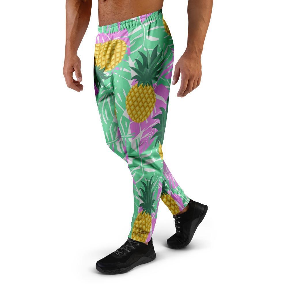 Pineapple Print Men's Joggers-grizzshop