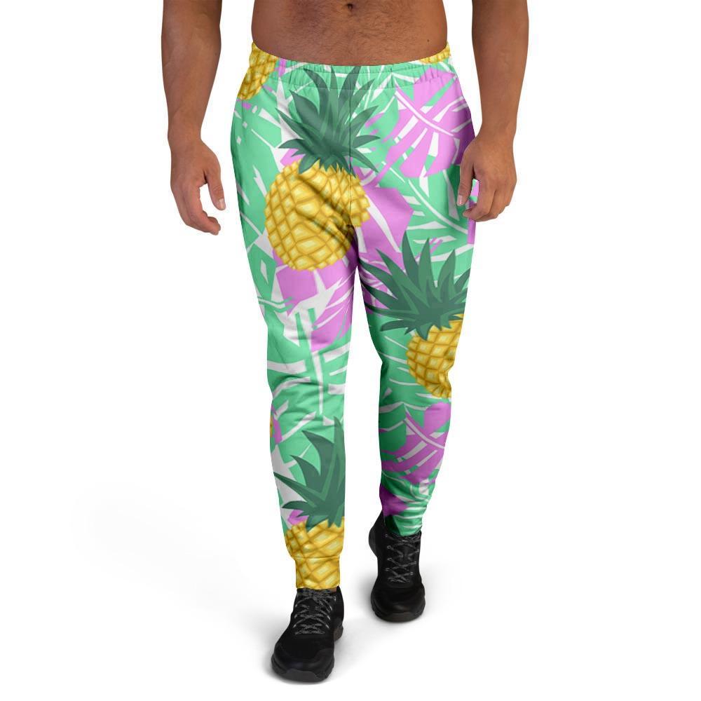 Pineapple Print Men's Joggers-grizzshop