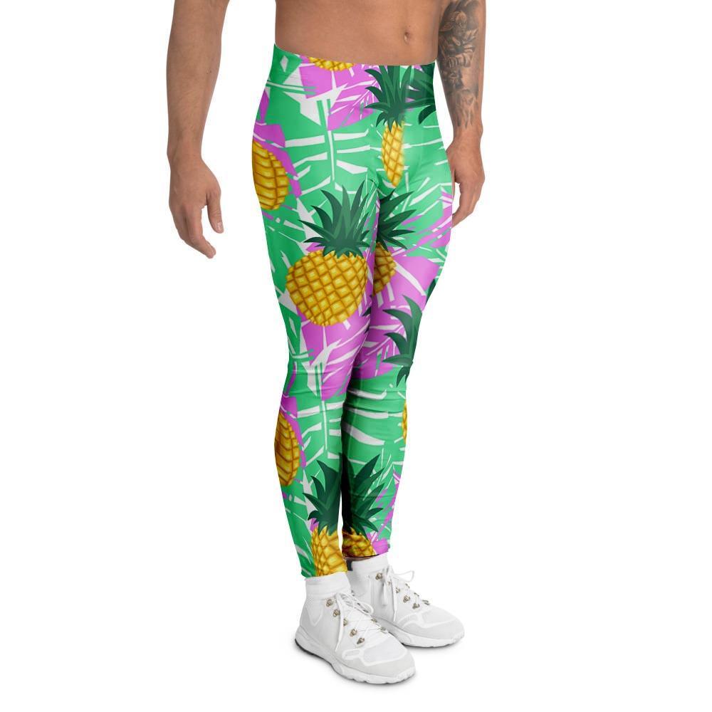 Pineapple Print Men's Leggings-grizzshop