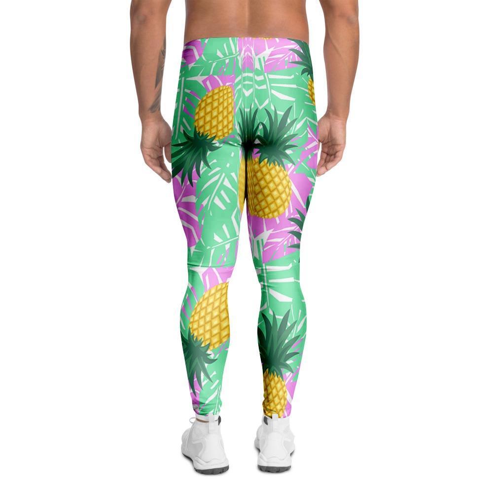 Pineapple Print Men's Leggings-grizzshop