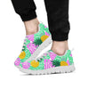 Pineapple Print Men's Sneakers-grizzshop