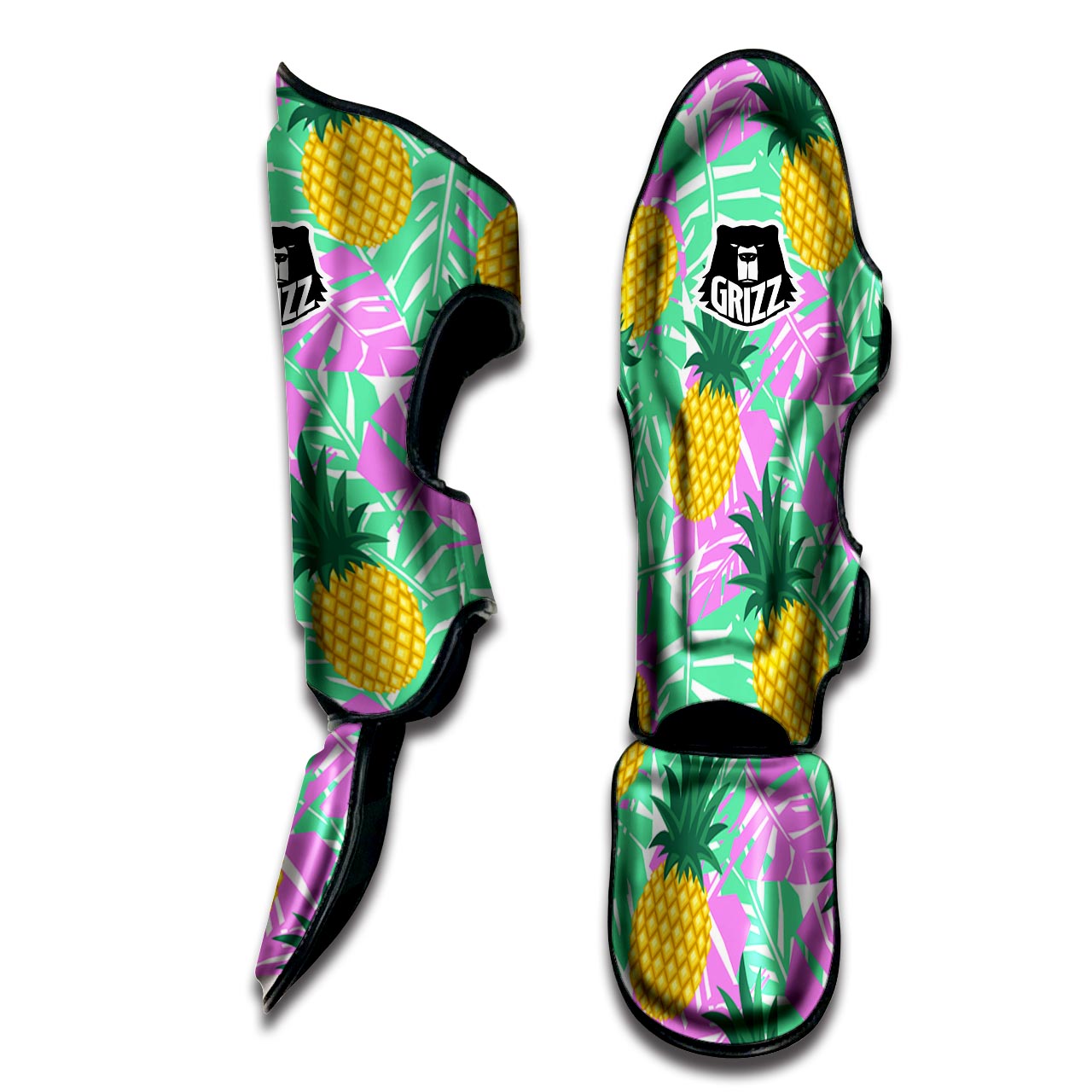 Pineapple Print Muay Thai Shin Guard-grizzshop