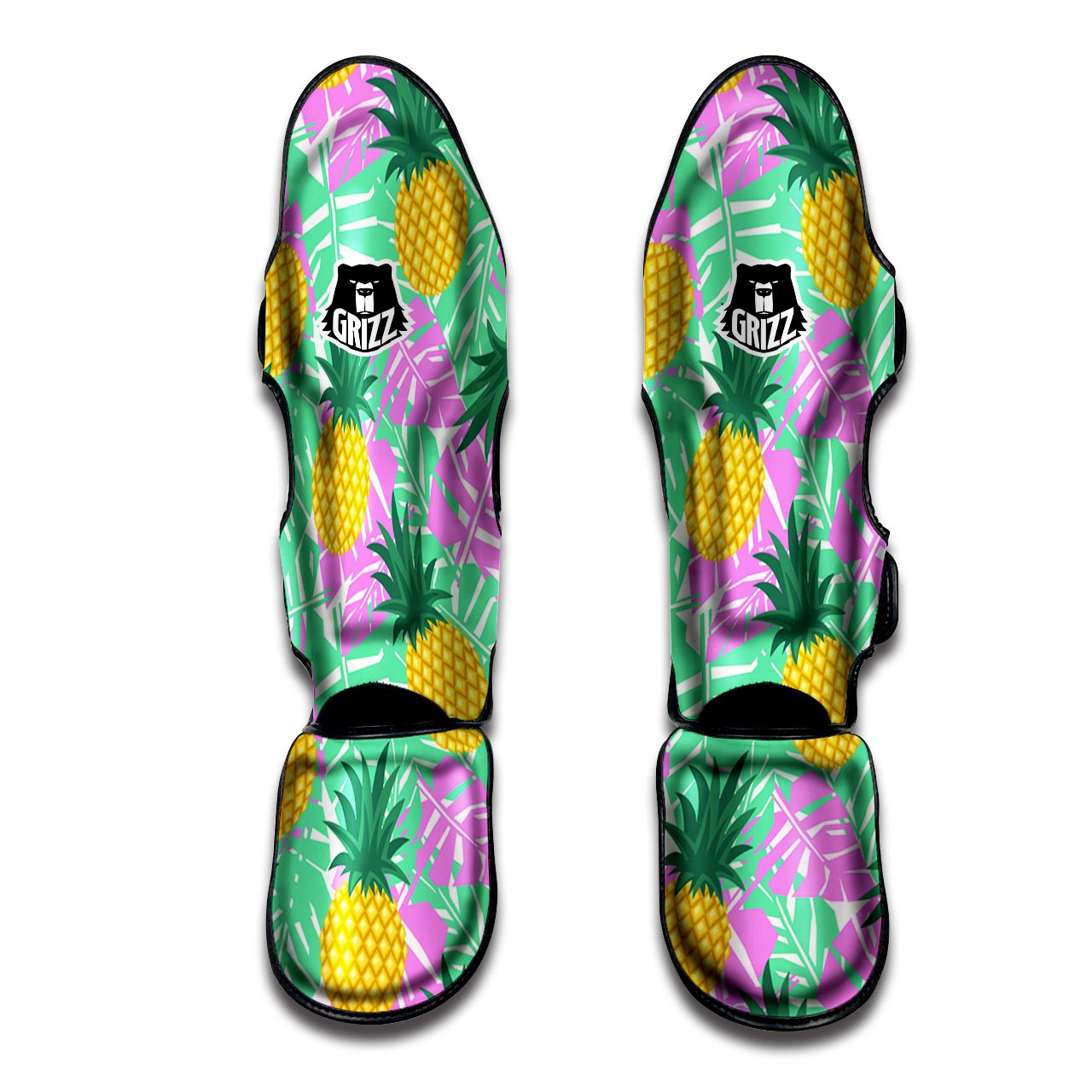 Pineapple Print Muay Thai Shin Guard-grizzshop