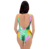 Pineapple Print One Piece Swimsuite-grizzshop